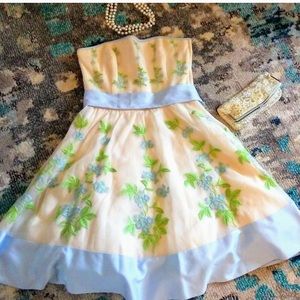 Betsey Johnson strapless dress